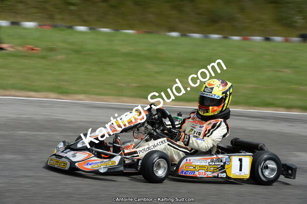 Théo POURCHAIRE — 13/07/2014 : Championnat de France Minime / Cadet / Féminin à Lavelanet (Photos Antoine Camblor) 2014 — karting