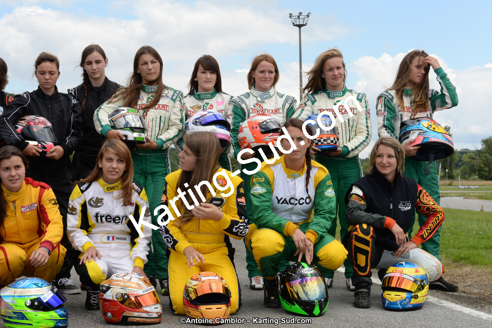 Cécile PERUZZARO, Sandra THOMAS — 13/07/2014 : Championnat de France Minime / Cadet / Féminin à Lavelanet (Photos Antoine Camblor) 2014 — karting