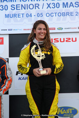 Anaïs PRIOUL — 04 et 05/10/2014 : Championnat de France X30 et Trophée des Pyrénées KFS à Muret (Photos Stéphane Agnus) 2014 — karting