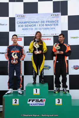 Anaïs PRIOUL — 04 et 05/10/2014 : Championnat de France X30 et Trophée des Pyrénées KFS à Muret (Photos Stéphane Agnus) 2014 — karting