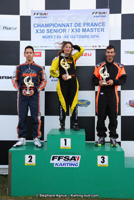Anaïs PRIOUL — 04 et 05/10/2014 : Championnat de France X30 et Trophée des Pyrénées KFS à Muret (Photos Stéphane Agnus) 2014 — karting