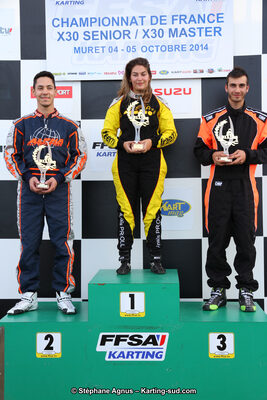 Anaïs PRIOUL — 04 et 05/10/2014 : Championnat de France X30 et Trophée des Pyrénées KFS à Muret (Photos Stéphane Agnus) 2014 — karting