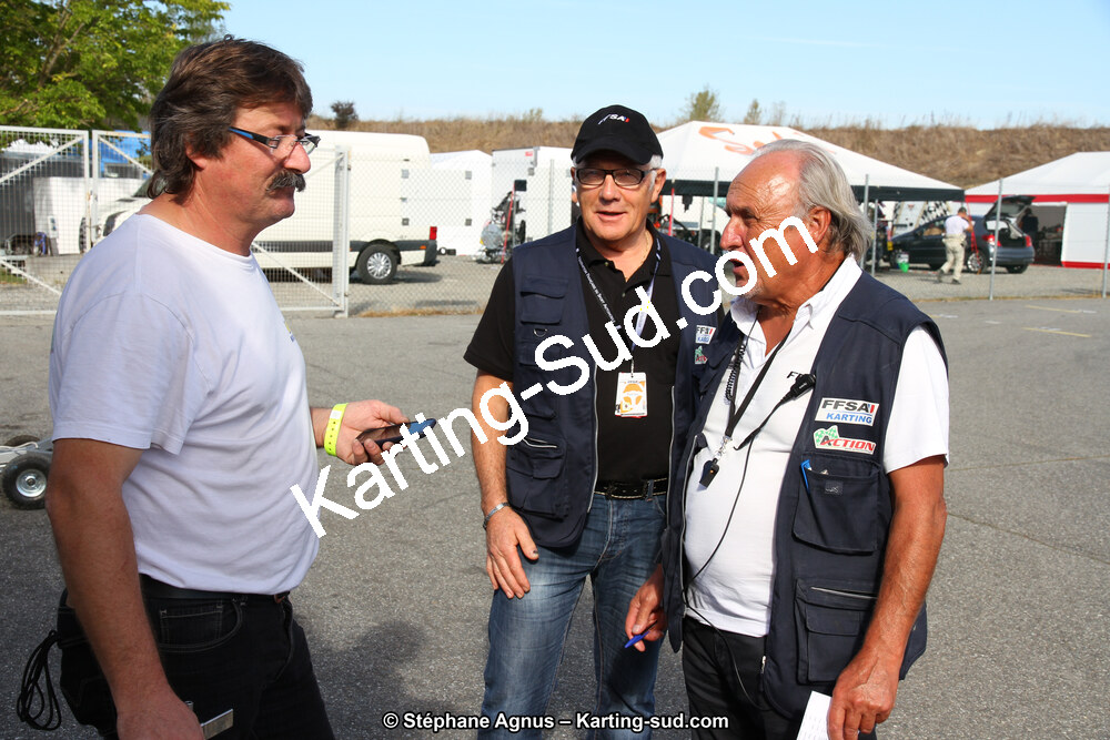 Bernard NAVARRO, Gérard BRAUN, Jean-Claude QUEAU — 04 et 05/10/2014 : Championnat de France X30 et Trophée des Pyrénées KFS à Muret (Photos Stéphane Agnus) 2014 — karting