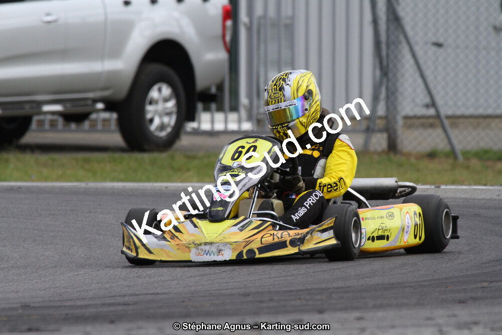 Anaïs PRIOUL — 04 et 05/10/2014 : Championnat de France X30 et Trophée des Pyrénées KFS à Muret (Photos Stéphane Agnus) 2014 — karting