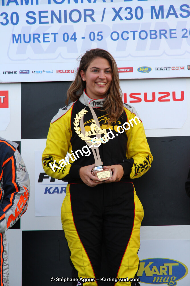 Anaïs PRIOUL — 04 et 05/10/2014 : Championnat de France X30 et Trophée des Pyrénées KFS à Muret (Photos Stéphane Agnus) 2014 — karting
