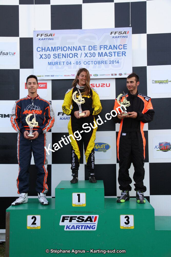 Anaïs PRIOUL — 04 et 05/10/2014 : Championnat de France X30 et Trophée des Pyrénées KFS à Muret (Photos Stéphane Agnus) 2014 — karting