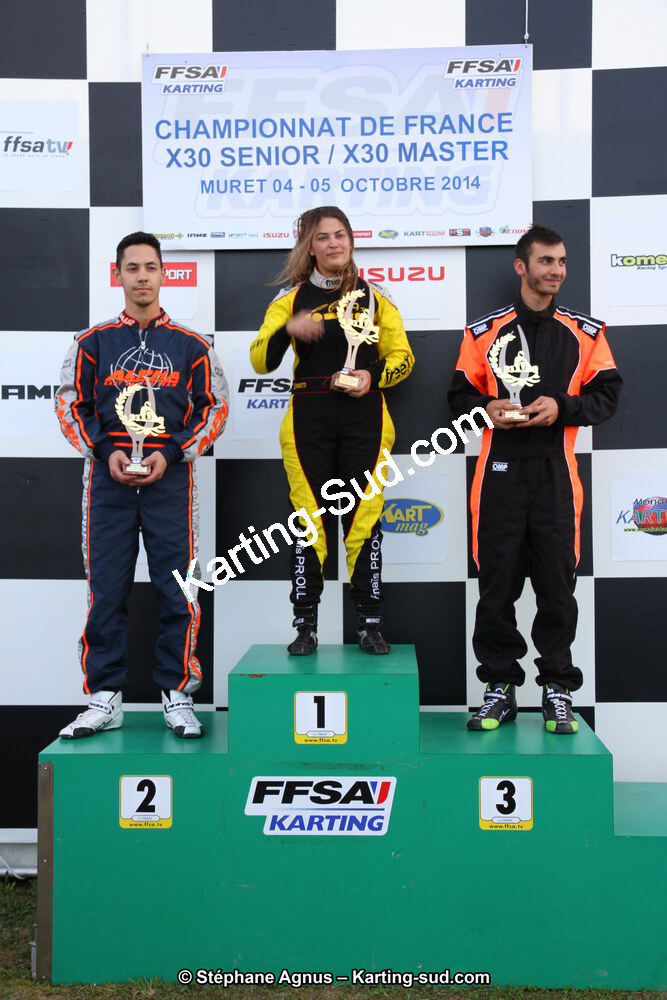 Anaïs PRIOUL — 04 et 05/10/2014 : Championnat de France X30 et Trophée des Pyrénées KFS à Muret (Photos Stéphane Agnus) 2014 — karting