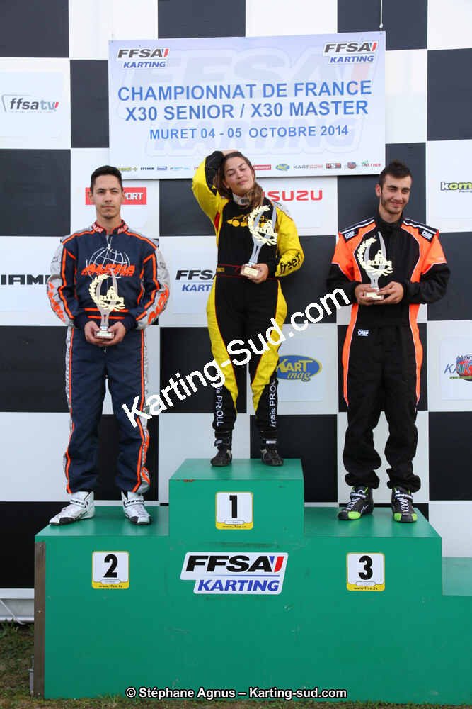Anaïs PRIOUL — 04 et 05/10/2014 : Championnat de France X30 et Trophée des Pyrénées KFS à Muret (Photos Stéphane Agnus) 2014 — karting