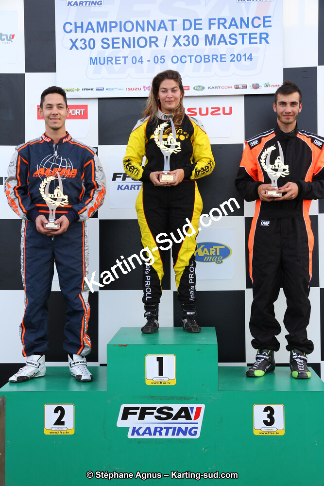 Anaïs PRIOUL — 04 et 05/10/2014 : Championnat de France X30 et Trophée des Pyrénées KFS à Muret (Photos Stéphane Agnus) 2014 — karting