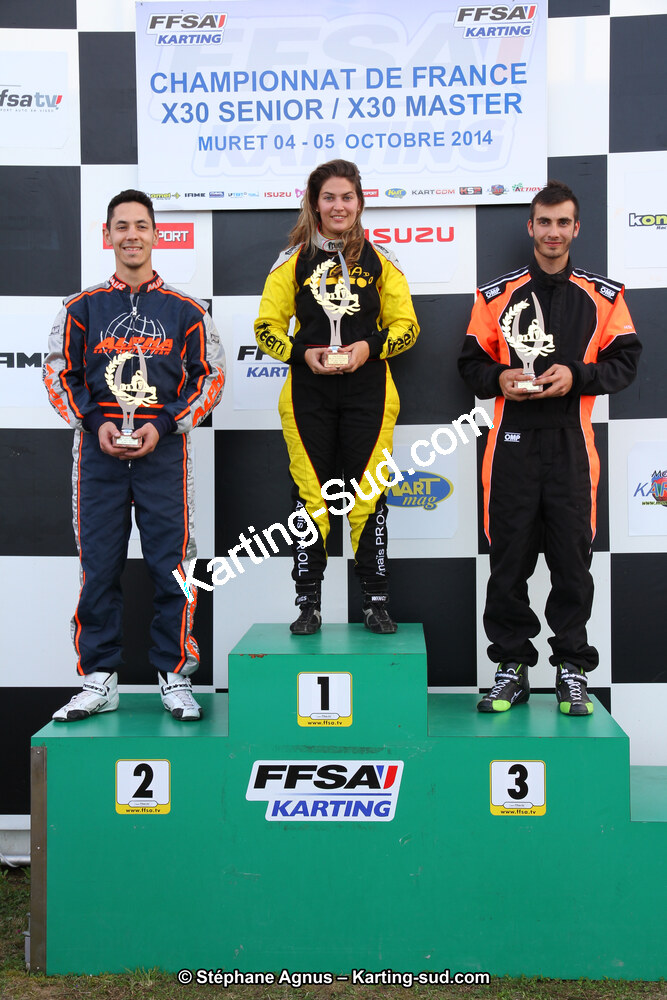 Anaïs PRIOUL — 04 et 05/10/2014 : Championnat de France X30 et Trophée des Pyrénées KFS à Muret (Photos Stéphane Agnus) 2014 — karting