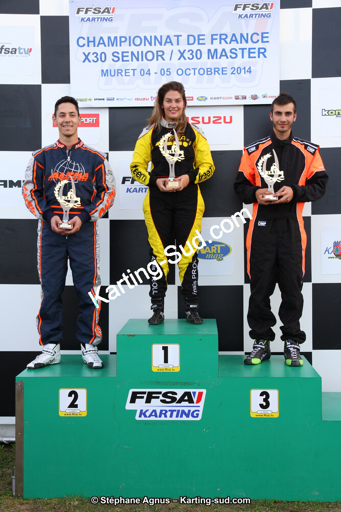 Anaïs PRIOUL — 04 et 05/10/2014 : Championnat de France X30 et Trophée des Pyrénées KFS à Muret (Photos Stéphane Agnus) 2014 — karting