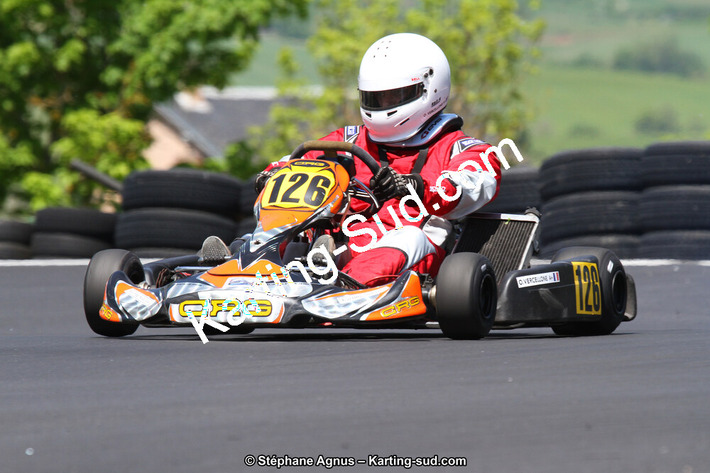 Olivier VERCELLONE — 10/05/2015 : 3ème manche du Championnat du Sud à Belmont sur Rance (Photos Stéphane Agnus) 2015 — karting