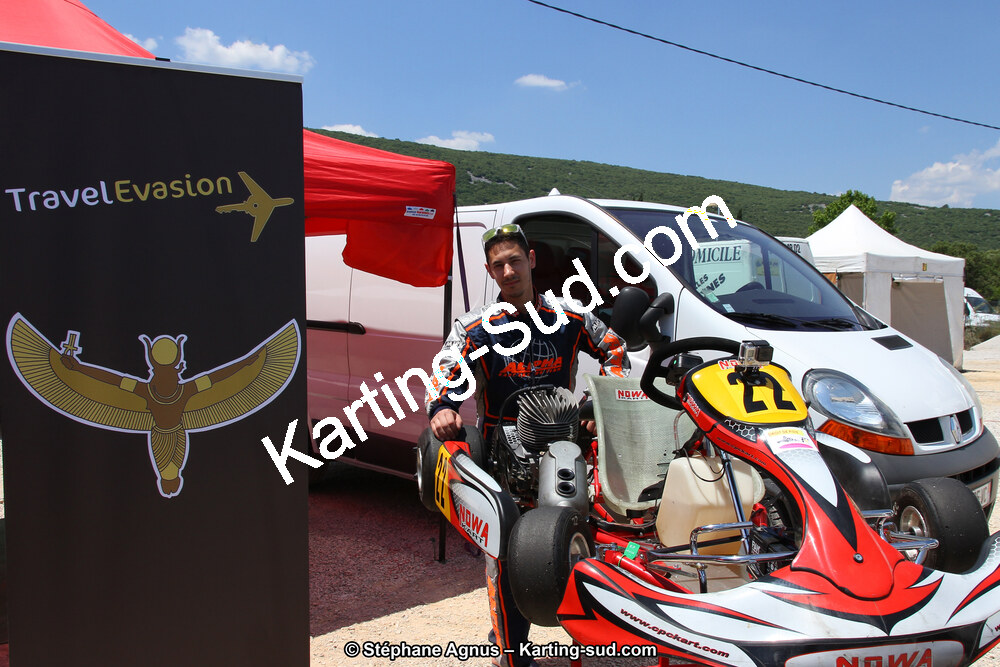 Fabien CHAINE — 07/06/2015 : 4ème manche du Championnat du Sud à Ganges (Photos Stéphane Agnus) 2015 — karting