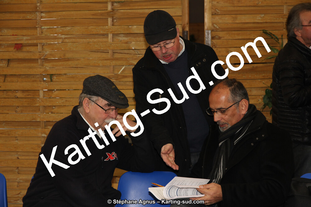 Jean-Claude SANCHEZ, Nicolas ZERVOS, Patrice AGNUS — 10/01/2016 : Remise des Prix du Championnat du Sud 2015 à Lavelanet (Photos Stéphane Agnus) 2016 — karting