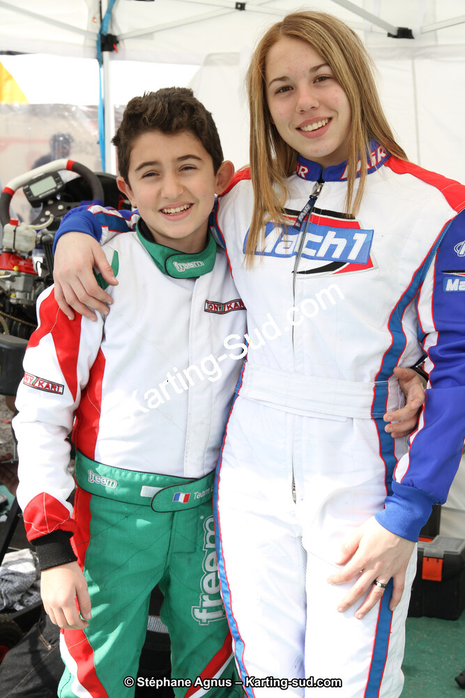 Danaé DUMAS, Enzo MONTI — 19 & 20/03/2016 : 1ère manche du Championnat du Sud 2016 à Lavelanet (Photos Stéphane Agnus) 2016 — karting