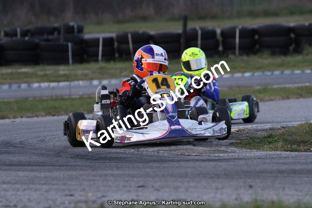 Gaspard SIMON — 19 & 20/03/2016 : 1ère manche du Championnat du Sud 2016 à Lavelanet (Photos Stéphane Agnus) 2016 — karting