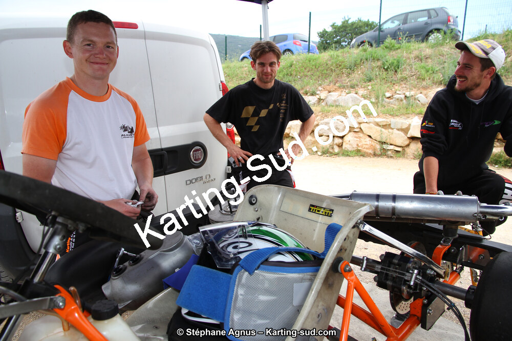 Garry FORTIER, Pierre AUDOUIT, Thomas SUZANNE — 28 & 29/05/2016 : 4ème manche du Championnat du Sud 2016 à Ganges (Photos Stéphane Agnus) 2016 — karting