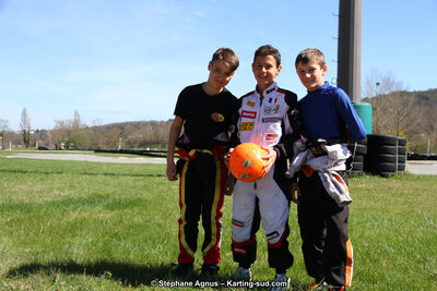 Andy ESTRE, Raphaël DUPIN DE OLIVEIRA, Romain ANDRIOLO — 18 & 19/03/2017 : 1ère manche du Championnat du Sud 2017 à Lavelanet (Photos Stéphane Agnus) 2017 — karting