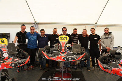 Adrian BORT, Christophe BENOIT, Kévin VACHET-VALAZ — 18 & 19/03/2017 : 1ère manche du Championnat du Sud 2017 à Lavelanet (Photos Stéphane Agnus) 2017 — karting
