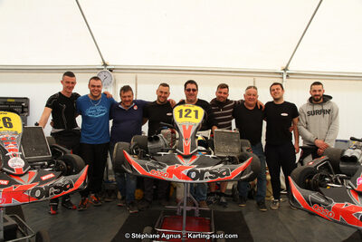 Adrian BORT, Christophe BENOIT, Kévin VACHET-VALAZ — 18 & 19/03/2017 : 1ère manche du Championnat du Sud 2017 à Lavelanet (Photos Stéphane Agnus) 2017 — karting