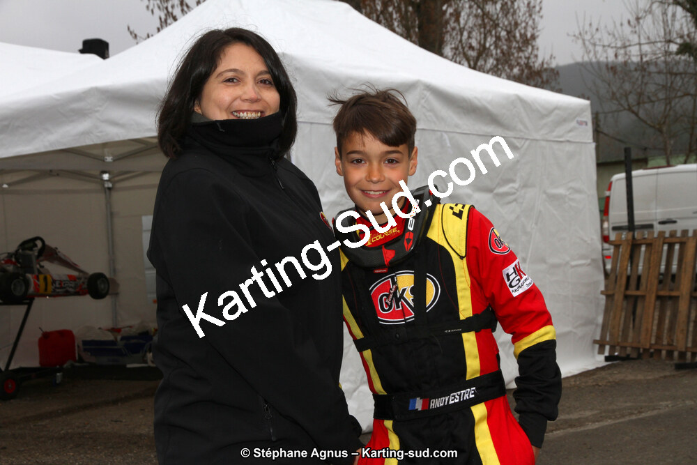 Andy ESTRE, Françoise ESTRE — 18 & 19/03/2017 : 1ère manche du Championnat du Sud 2017 à Lavelanet (Photos Stéphane Agnus) 2017 — karting