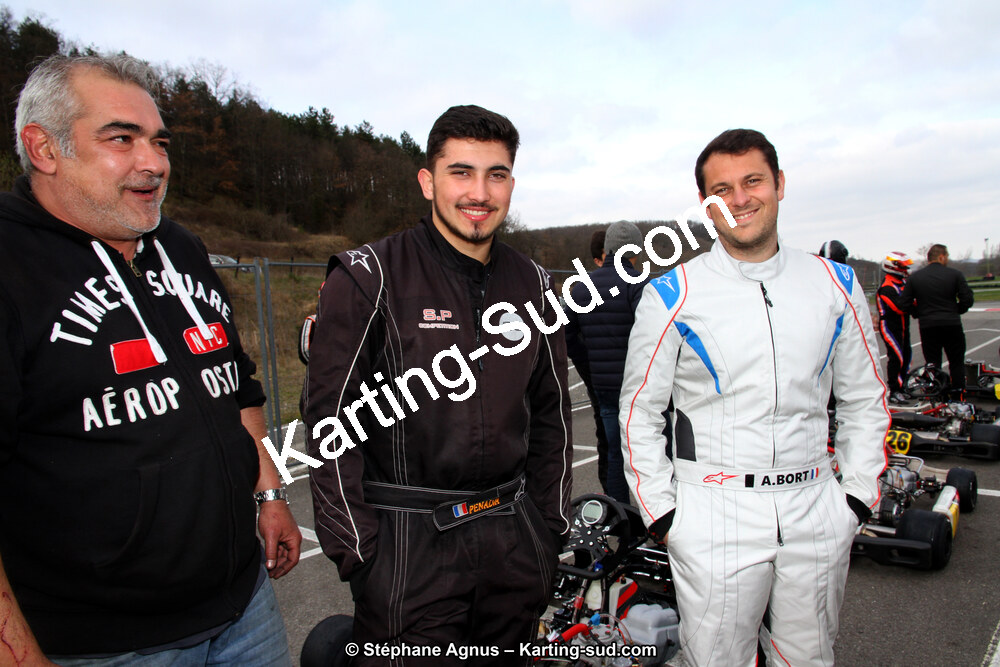 Adrian BORT, Jérémy PENALVA, Stéphane PENALVA — 18 & 19/03/2017 : 1ère manche du Championnat du Sud 2017 à Lavelanet (Photos Stéphane Agnus) 2017 — karting