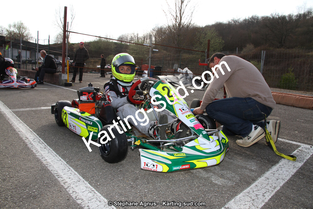 Sacha CATALA — 18 & 19/03/2017 : 1ère manche du Championnat du Sud 2017 à Lavelanet (Photos Stéphane Agnus) 2017 — karting