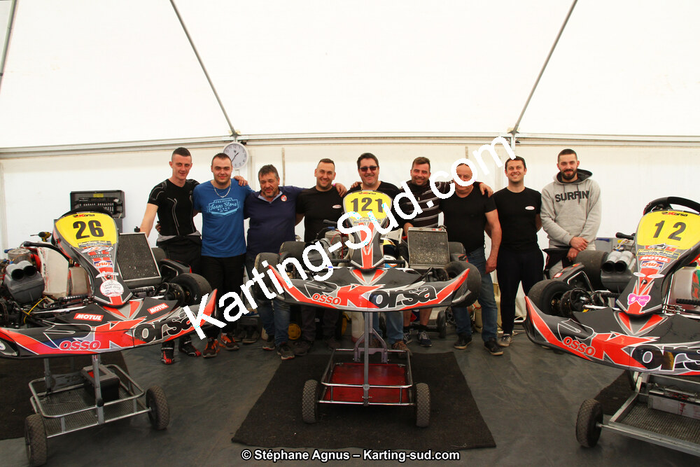 Adrian BORT, Christophe BENOIT, Kévin VACHET-VALAZ — 18 & 19/03/2017 : 1ère manche du Championnat du Sud 2017 à Lavelanet (Photos Stéphane Agnus) 2017 — karting