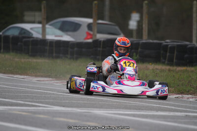 Enzo MONTI — 17 & 18/03/2018 : 1ère manche du Championnat du Sud 2018 à Lavelanet (Photos Stéphane Agnus) 2018 — karting