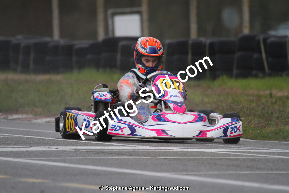 Enzo MONTI — 17 & 18/03/2018 : 1ère manche du Championnat du Sud 2018 à Lavelanet (Photos Stéphane Agnus) 2018 — karting