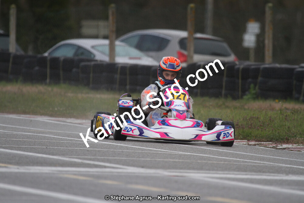 Enzo MONTI — 17 & 18/03/2018 : 1ère manche du Championnat du Sud 2018 à Lavelanet (Photos Stéphane Agnus) 2018 — karting