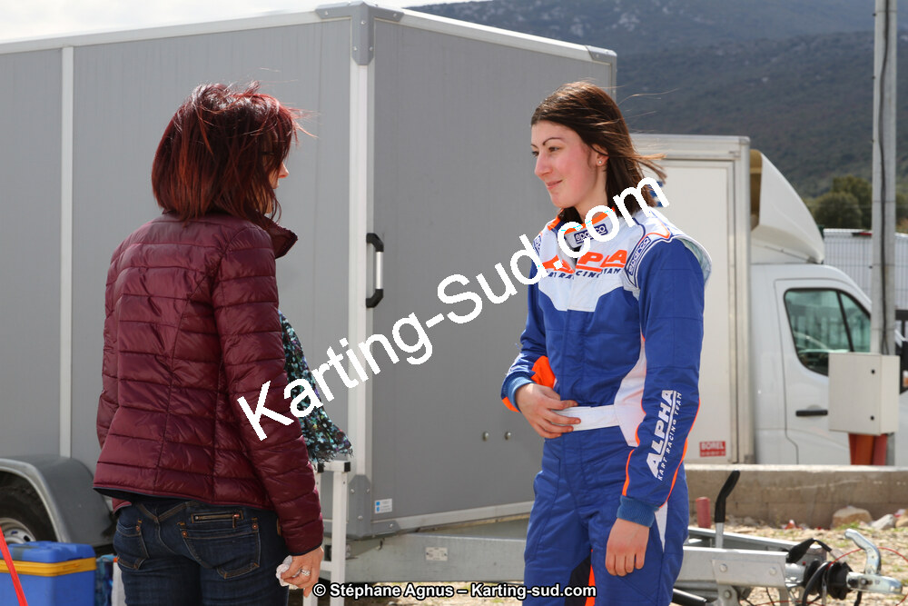 Maritchu MOURGUES — 07 & 08/04/2018 : 2ème manche du Championnat du Sud 2018 à Ganges (Photos Stéphane Agnus) 2018 — karting