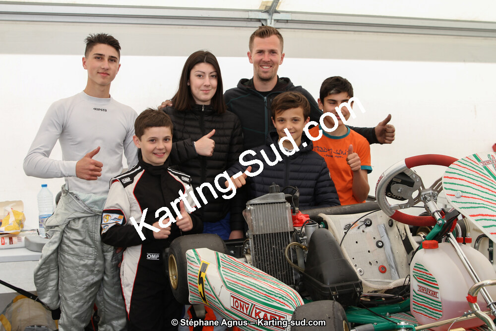 Maritchu MOURGUES, Pablo SARRAZIN, Yohan ROSSEL — 28 & 29/04/2018 : 3ème manche du Championnat du Sud 2018 à Muret (Photos Stéphane Agnus) 2018 — karting