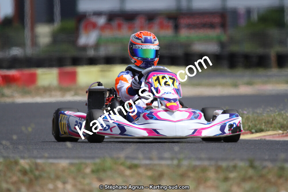 Enzo MONTI — 02 & 03/06/2018 : 4ème manche du Championnat du Sud 2018 à Rivesaltes (Photos Stéphane Agnus) 2018 — karting