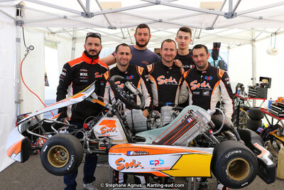 Grégory LEDER, Sébastien LEDER, Yoann SANCHEZ — 09 & 10/03/2019 : 1ère manche du Championnat du Sud à Alès (Photos Stéphane Agnus) 2019 — karting