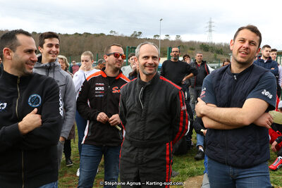 Adrian BORT, Benoit PECH DE LACLAUZE, Enzo GUIBBERT et 1 autre — 09 & 10/03/2019 : 1ère manche du Championnat du Sud à Alès (Photos Stéphane Agnus) 2019 — karting