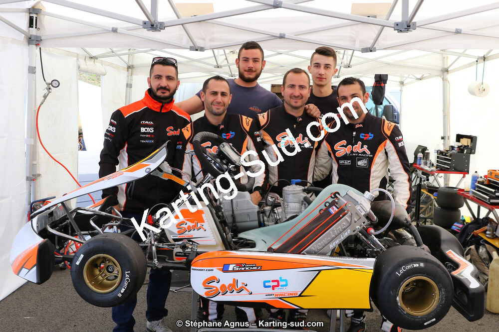 Grégory LEDER, Sébastien LEDER, Yoann SANCHEZ — 09 & 10/03/2019 : 1ère manche du Championnat du Sud à Alès (Photos Stéphane Agnus) 2019 — karting