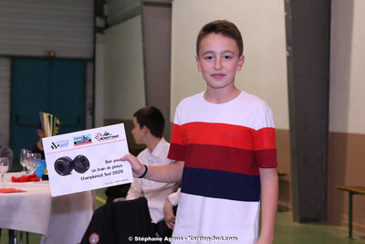 Quentin PAGES — 08/12/2019 : Remise des Prix du Championnat du Sud et des Championnats de Ligues Occitanie Pyrénées et Occitanie Méditerranée (Photos Stéphane Agnus) 2019 — karting