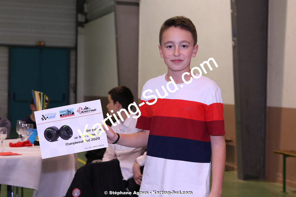 Quentin PAGES — 08/12/2019 : Remise des Prix du Championnat du Sud et des Championnats de Ligues Occitanie Pyrénées et Occitanie Méditerranée (Photos Stéphane Agnus) 2019 — karting
