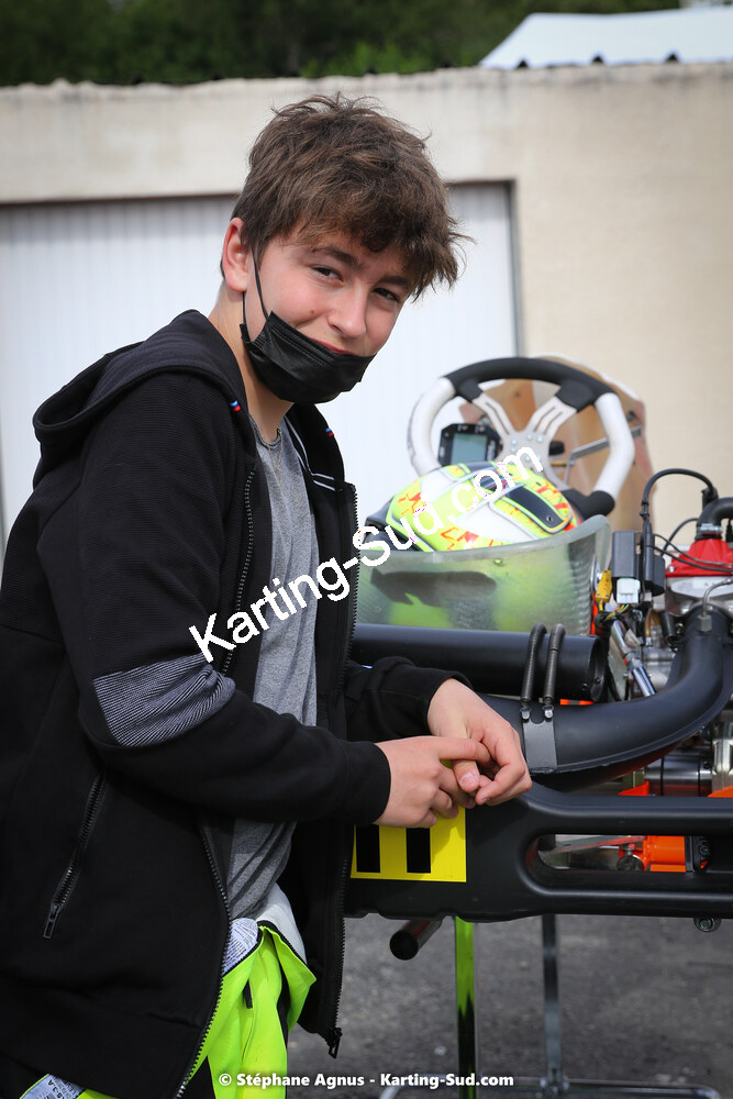 Quentin PAGES — 22 & 23/05/2021 : 1ère manche du Championnat du Sud à Aigues-Vives (photos Stéphane Agnus) 2021 — karting