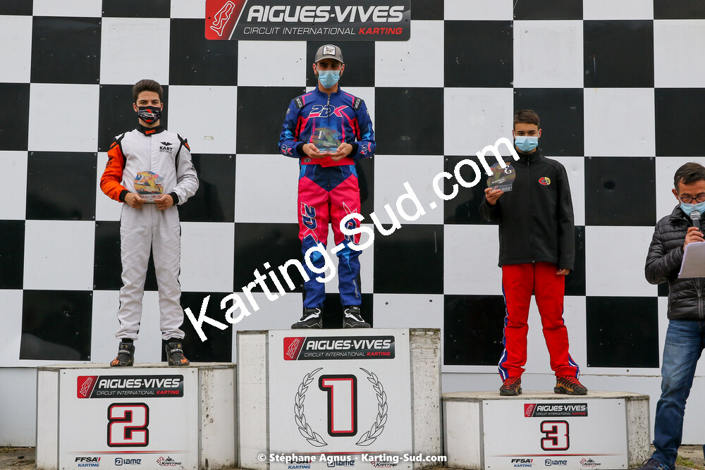 Alessandro ASTRUC, Andy ESTRE, Steven SERVANT — 22 & 23/05/2021 : 1ère manche du Championnat du Sud à Aigues-Vives (photos Stéphane Agnus) 2021 — karting