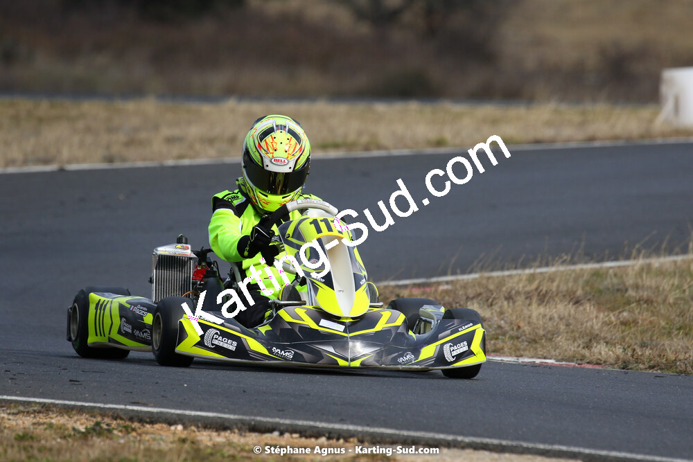 Quentin PAGES — 13/02/2022 : Trophée Gangeois à Fun Kart Brissac (photos Stéphane Agnus) 2022 — karting