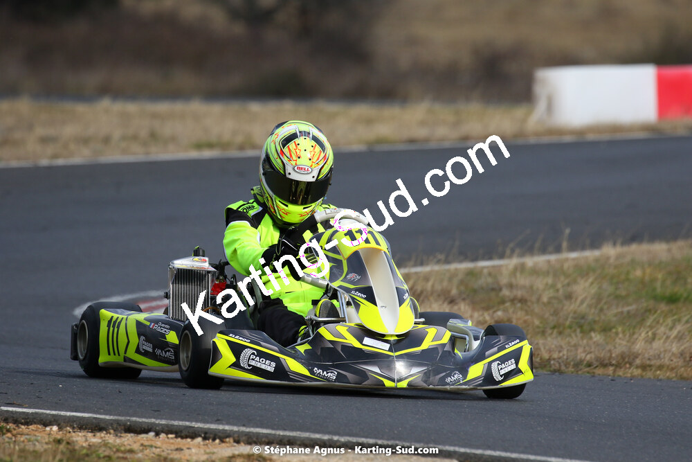Quentin PAGES — 13/02/2022 : Trophée Gangeois à Fun Kart Brissac (photos Stéphane Agnus) 2022 — karting