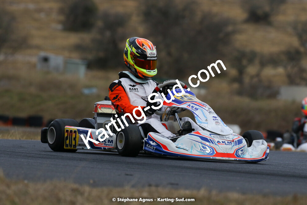 Baptiste GIMENEZ — 13/02/2022 : Trophée Gangeois à Fun Kart Brissac (photos Stéphane Agnus) 2022 — karting