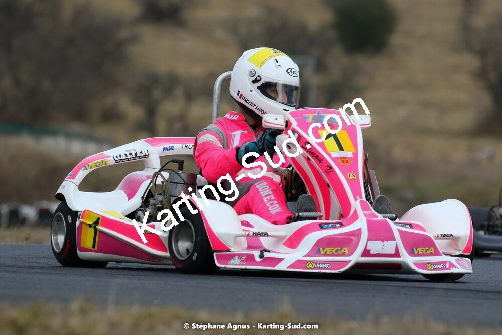 Vincent SIMON — 13/02/2022 : Trophée Gangeois à Fun Kart Brissac (photos Stéphane Agnus) 2022 — karting