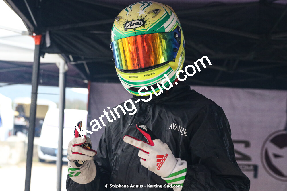 Sacha CATALA — 13/02/2022 : Trophée Gangeois à Fun Kart Brissac (photos Stéphane Agnus) 2022 — karting