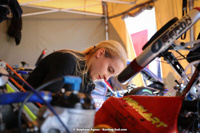 Laura BOURGUET — 05 & 06/03/2022 : 1ère manche du Championnat du Sud 2022 à Alès (photos Stéphane Agnus) 2022 — karting