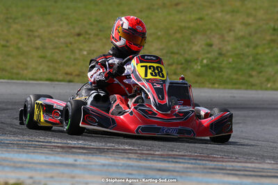 Enzo LACREUSE — 26 & 27/03/2022 : 2ème manche du Championnat du Sud 2022 à Layrac (photos Stéphane Agnus) 2022 — karting
