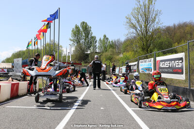 16 & 17/04/2022 : 3ème manche du Championnat du Sud 2022 au circuit d’Aigues-Vives (photos Stéphane Agnus) 2022 — karting