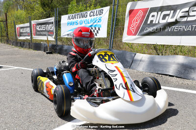 16 & 17/04/2022 : 3ème manche du Championnat du Sud 2022 au circuit d’Aigues-Vives (photos Stéphane Agnus) 2022 — karting